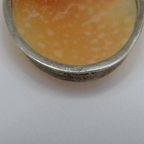 Italian 800 silver cameo brooch/pendant