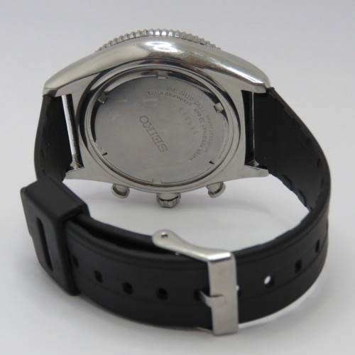 Seiko Quartz Chronograph mens watch - Scratched glass and bezel - Working - 7T92-OTHO