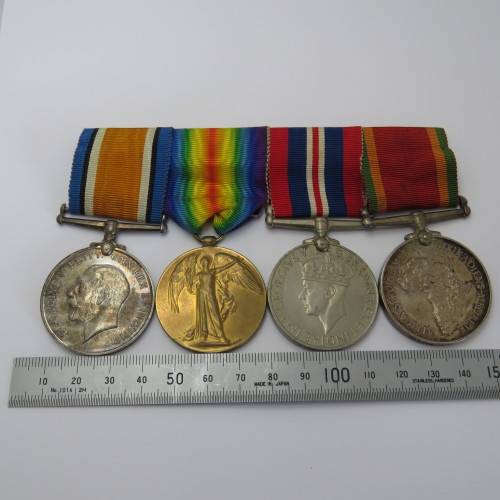Set of WW1 and WW2 medals issued to 2nd Lieutenant J.C. Pope
