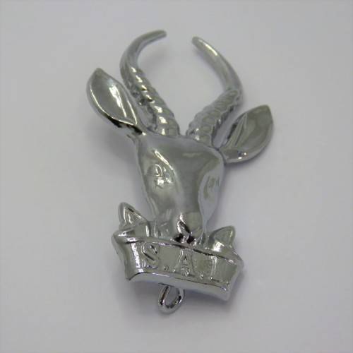 SA Infantry Bokkop cap badge - Chromed