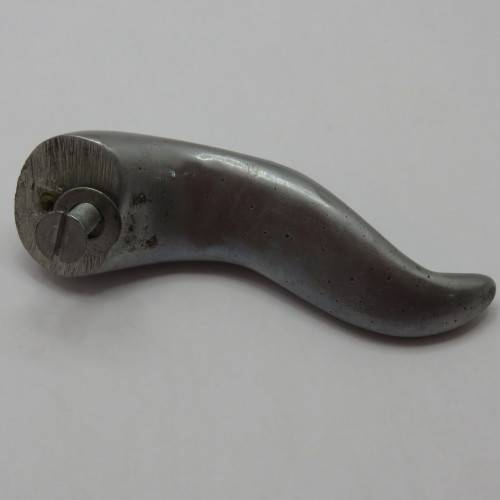 Modern Art white metal door knob