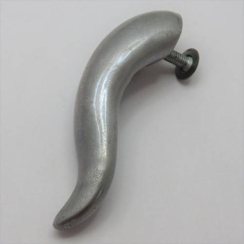 Modern Art white metal door knob