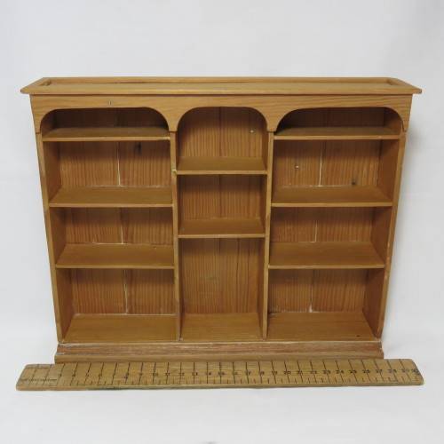 Doll`s House furniture large vintage Oregon pine cabinet