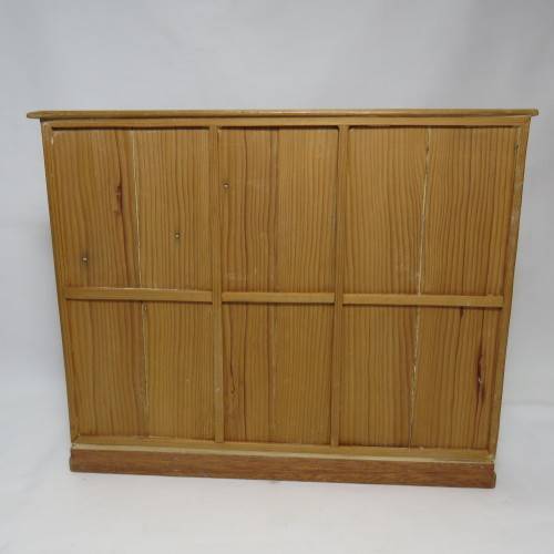 Doll`s House furniture large vintage Oregon pine cabinet