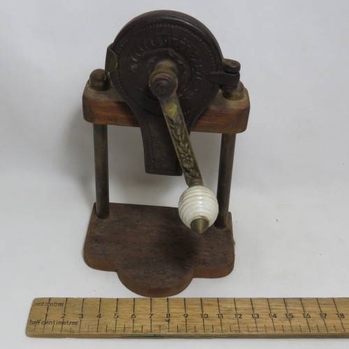 Rare Antique Patent 1870 cast iron nutmeg grinder