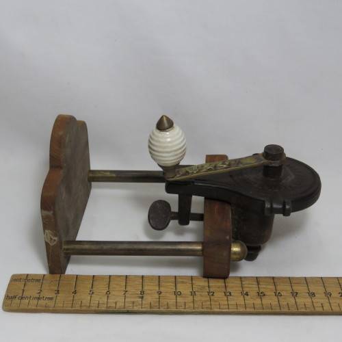 Rare Antique Patent 1870 cast iron nutmeg grinder
