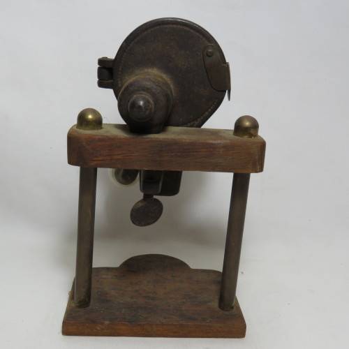 Rare Antique Patent 1870 cast iron nutmeg grinder