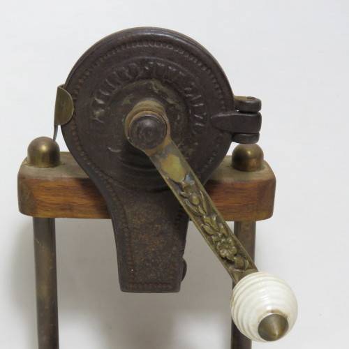 Rare Antique Patent 1870 cast iron nutmeg grinder