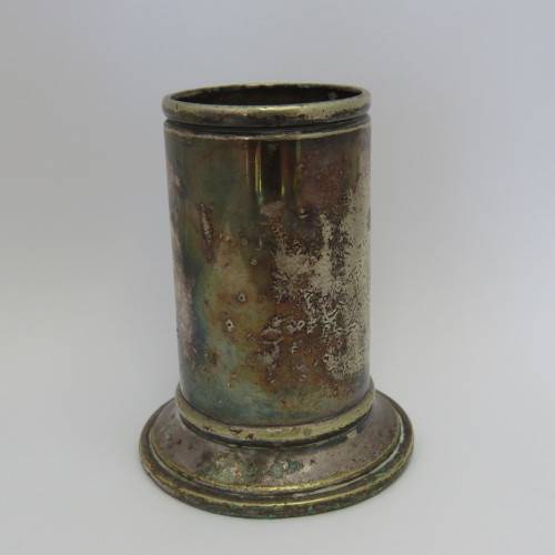 Antique Royal Mail Line silverplated small vase by Elkington plate