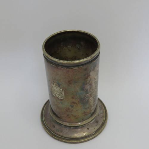 Antique Royal Mail Line silverplated small vase by Elkington plate