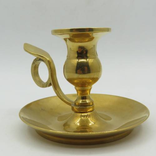 Vintage brass candle holders - very heavy