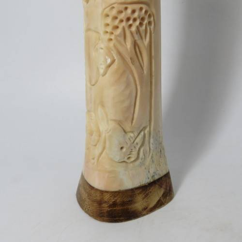Big 5 slat and pepper shaker made from warthog tusks