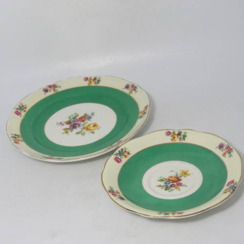 Vintage Foley china porcelain tea set trio