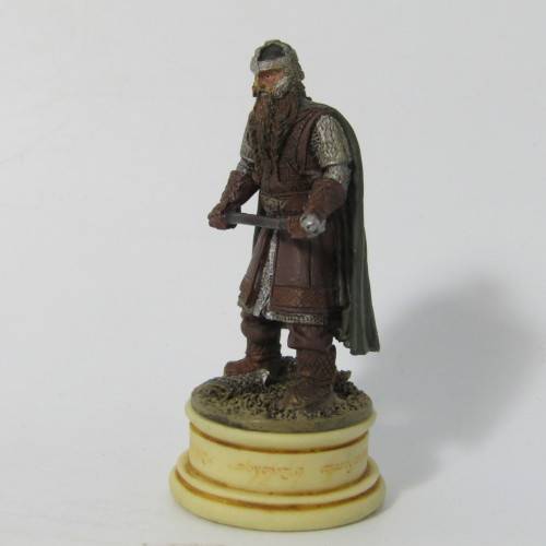 Lord of the Rings chess Gimli white pawn figurine