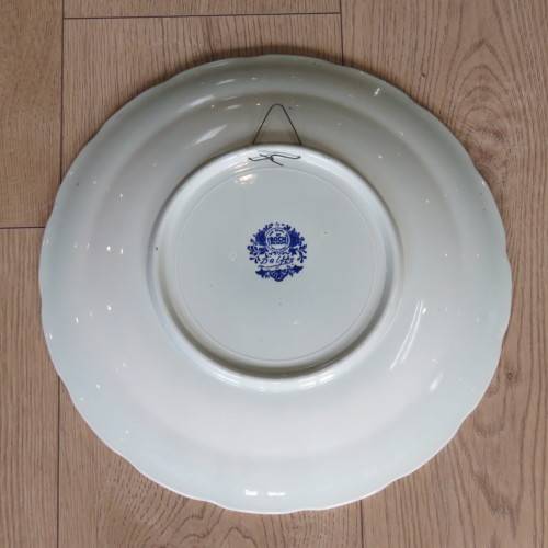 Vintage Blue Delft plate by Boch Belgium - Size 40 x 40 cm