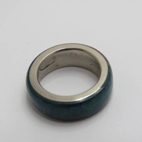 Colored Resin ring made from Australian coin - Year 2000 - Size N