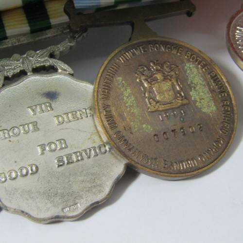 Set of 5 SADF medals - Pro Patria, General Service, Unity Medal, 10 Year, 20 Year Silver Medal