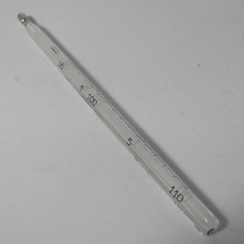 Vintage Chiron doctors thermometer in metal casing