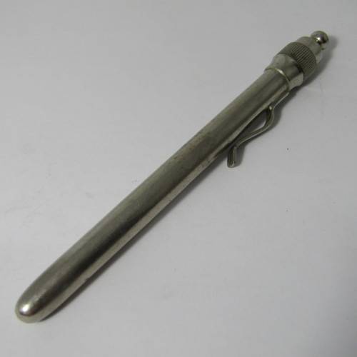 Vintage Chiron doctors thermometer in metal casing