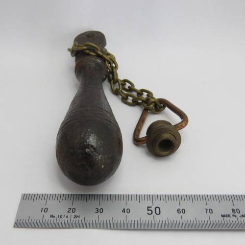 Antique cast iron toilet pull chain handle