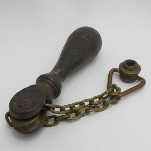 Antique cast iron toilet pull chain handle