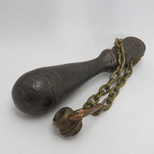 Antique cast iron toilet pull chain handle