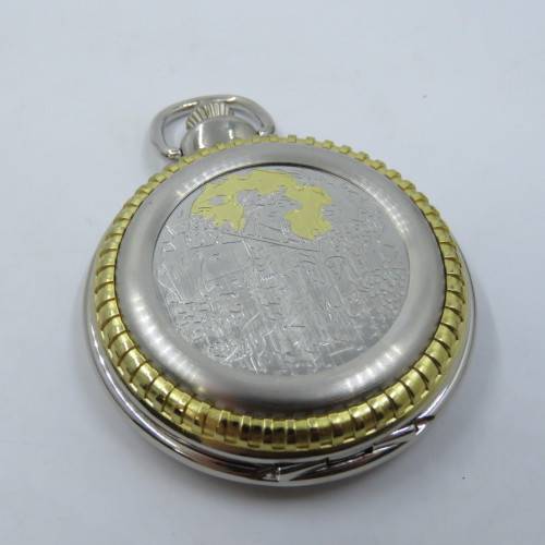 1920`s Style Huntsman full hunter quartz pocketwatch - Hachette pocketwatch collection #30 - Working