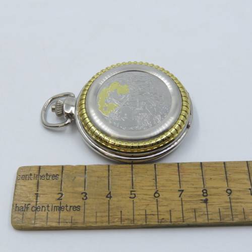 1920`s Style Huntsman full hunter quartz pocketwatch - Hachette pocketwatch collection #30 - Working