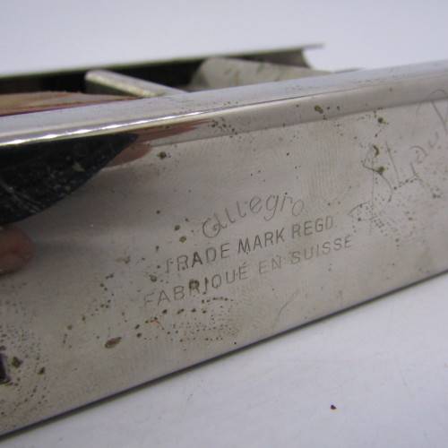 Vintage Allegro safety razor blade sharpener in box