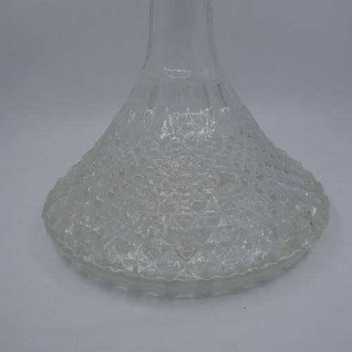 Vintage glass ships decanter