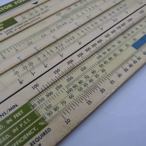 Lot of 4 vintage Sprinkler calculator cards