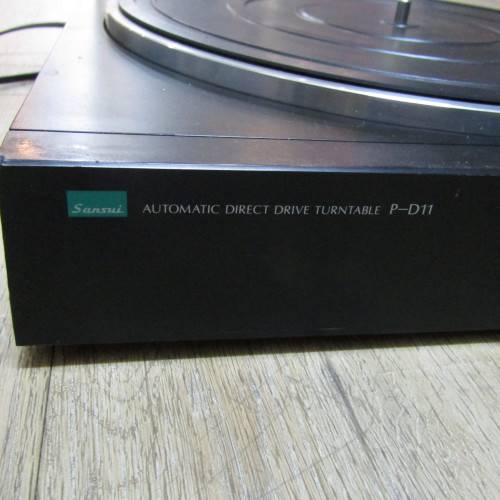Sansui Automatic Direct Drive P-D11 turntable - working