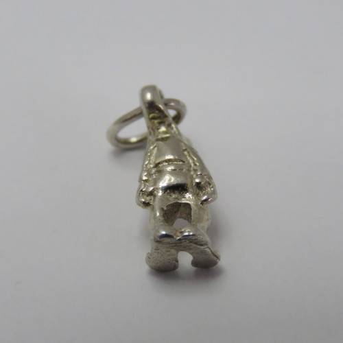 Sterling silver Goofy figurine charm pendant - Weighs 1,5 g