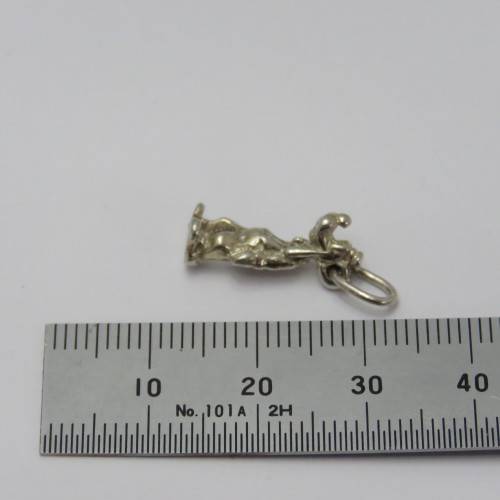 Sterling silver Goofy figurine charm pendant - Weighs 1,5 g