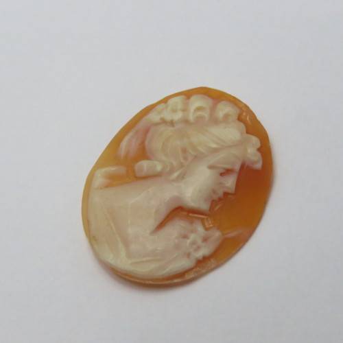 Vintage Cameo for jewellery - 19,6 mm x 24,4 mm