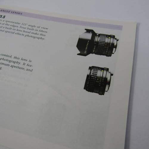 Pentax lenses and accessories booklet