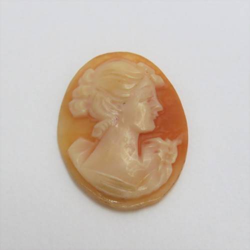Vintage Cameo for jewellery - 19,2 mm x 24,7 mm