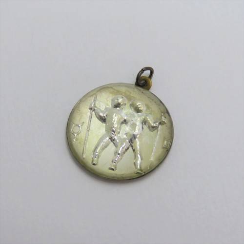 Vintage Gemini Zodiac Pendant
