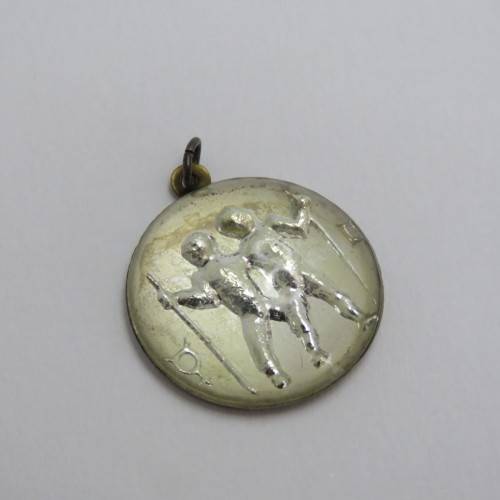 Vintage Gemini Zodiac Pendant