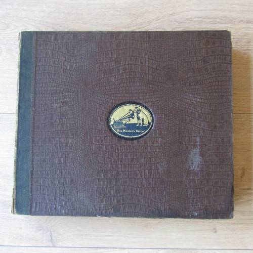 His Masters Voice record album with 10 records - 76rpm