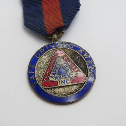 1939-1941 South African Safe Driving Award medal - TD 318