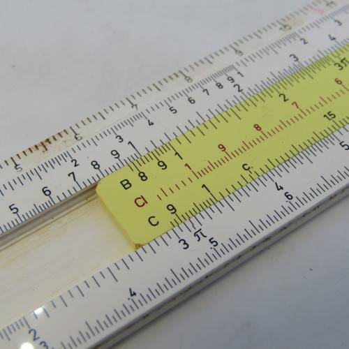 Vintage RECO No. 601 UTO 13cm slide ruler