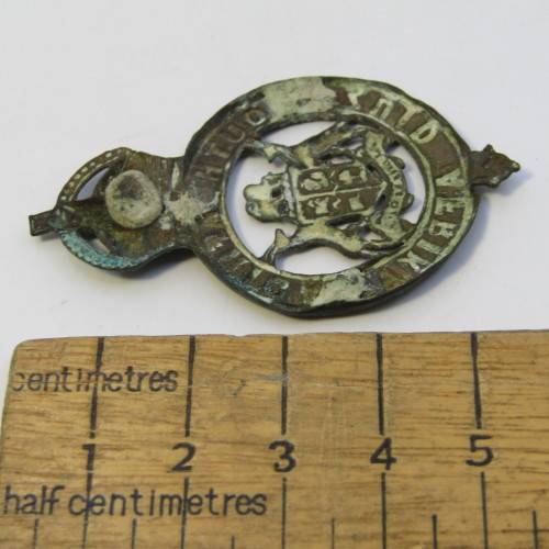 WW1 SA Instructional corps cap badge - no lugs