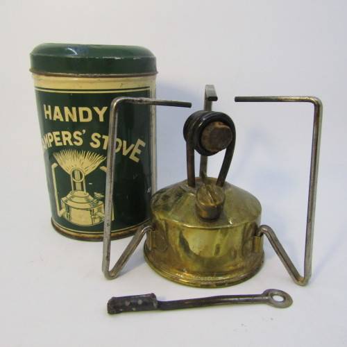 Vintage Handy Campers stove in tin