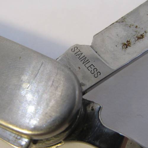 Stainless steel pocket knife with fork and spoon - Hobo knife