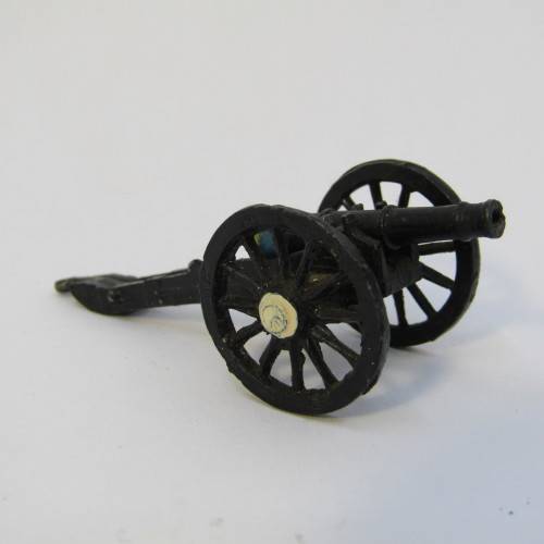 Vintage lead soldiers toy cannon
