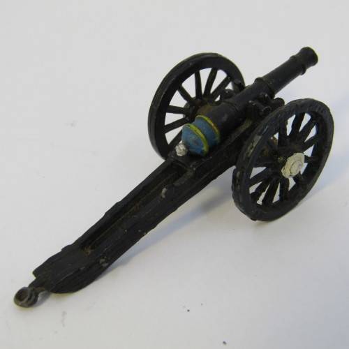 Vintage lead soldiers toy cannon