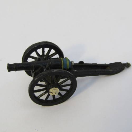 Vintage lead soldiers toy cannon