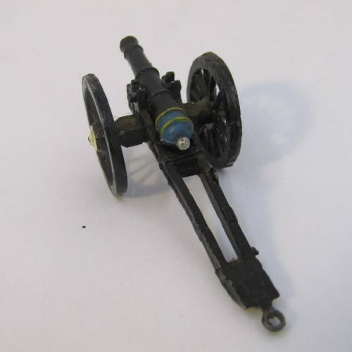 Vintage lead soldiers toy cannon
