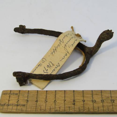 Schutztruppe spur found in a cave on the farm Orisondo in the Namib
